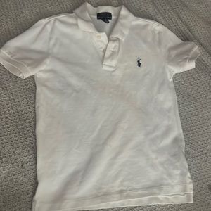 White polo Ralph Lauren shirt
